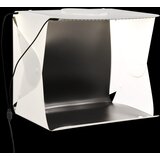 vidaXL Zložljiv LED svetlobni šotor za foto studio 40x34x37cm plastika Cene