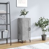 vidaXL Komoda betonsko siva 34,5x34x90 cm inženirski les Cene