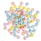  Drvene perle u boji 12 mm - 40 g (ukrasne perle) KORIŠTENO | Eponuda.ba