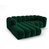 Micadoni Home Temno zelena kotna sedežna garnitura (levi kot) Lupine – | Shoptok.si
