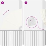 vidaXL Zaslon za zasebnost na balkonu krema 160 x 160 cm blago | Shoptok.si