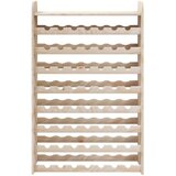 vidaXL Stojalo za vino z zgornjo ploščo 72,5x25x111,5cm trdna borovina | Shoptok.si