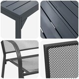  Vrtni set za objed 9 pcs Antracit Čelik | shoptok.hr