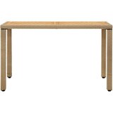 Vrtni stol bež 123 x 60 x 74 cm od poliratana i drva bagrema | shoptok.hr