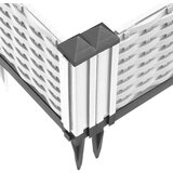  Cvetlično korito z zatiči belo 42,5x42,5x28,5 cm PP | Shoptok.si