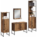  Set namještaja za kupaonicu 4 pcs Smeđa Konstruirano drvo | shoptok.hr