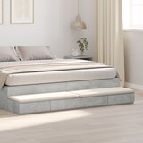 vidaXL Ladice za krevet Betonski sivi 200x36,5x16,5 cm Inženjerska drvo | shoptok.hr