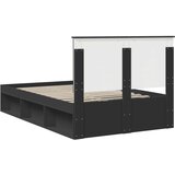  Konstrukcija postelje Črna 120 x 200 cm Masivno borovo les, (5000104012) | Shoptok.si
