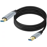 Video kabel HDMI na USB-A, ločljivost Full HD 1080p 1,8m, Črna, (5000220122)