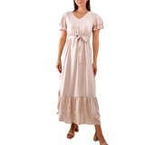 Gemre Beige Akina short sleeve maxi dress Cijene