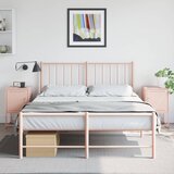  Noćni ormarići 2 kom ružičasti 36 x 39 x 60,5 cm čelični | shoptok.hr