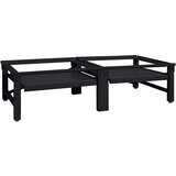 Pedestal za perilicu rublja 2 pcs Crna 124,5 x 61,5 x 32,5 cm | Eponuda.ba