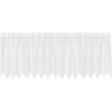  Čipkasta zavjesa sa zavjesama Bijelo 100 x 400 cm Poliester | shoptok.hr