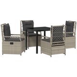 vidaXL set vrtnih stolova svjetlosive poli ratana | shoptok.hr