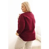 Kesi Włoski Women's Plus Size washed hoodie with a print graphite | ePonuda.com