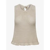 JDY Beige Women's Knitted Top Tikka - Women