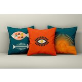 WALLXPERT Asr_plw25 - 12 multicolor cushion cover set (3 pieces) | ePonuda.com