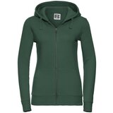 RUSSELL Green women's hoodie with Authentic zipper Cene