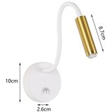  Brilagi - LED prigušiva fleksibilna zidna lampa MAYA 1xG9/4W/230V bela/zlatna | Eponuda.com