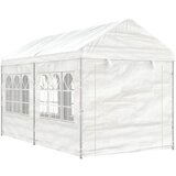 vidaXL paviljon s streho bel 4,46x2,28x2,69 m polietilen | Shoptok.si