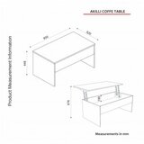 Hanah home Stolić za kavu, Bijela boja | shoptok.hr