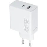MXTC-07-45AC PD QC charger 1x USB-C 1x USB 45W WHITE