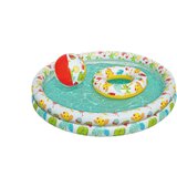  Bazen na napuhavanje s loptom i obručem za plivanje 122 x 20 cm Bestway 51124 | shoptok.hr