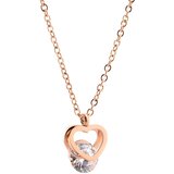 Ogrlica CA-15148 - Zlatna / Ružičasta KP15148 | shoptok.hr