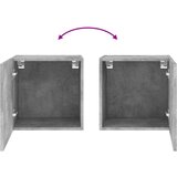 vidaXL Stenske TV omarice 2 kosa betonsko sive 40,5x30x40 cm inž. les | Shoptok.si