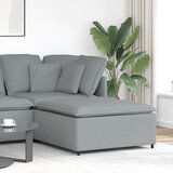  Modularni kauč s podnožjem svijetlo sivi 100x100x48 cm - Svjetlosiva tabure | shoptok.hr