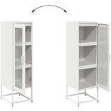 vidaXL Highboard White 36x39x123 cm Hladno valjano jeklo | Shoptok.si