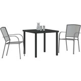 vidaXL 3-dijelni vrtni blagovaonski set antracit čelik | shoptok.hr