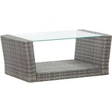 Poli Vrtna garnitura z blazinami 4-delna poli ratan siva | Shoptok.si