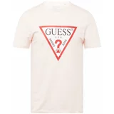 Guess Majica pastelno roza / rdeča / črna / bela
