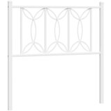 Maison Chic kovinsko posteljno vzglavje - vzglavna omarica - nočna omarica belo 90 cm, (21704579) Cene