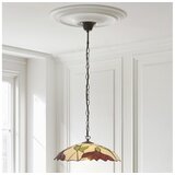 Endon 112246 - Luster na lancu Tiffany BOTANICA 1xE27/60W/230V, prečnik 45 cm Cene