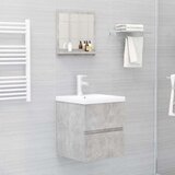  Kupaonsko ogledalo boja betona 40x10 5x37 cm konstruirano drvo | shoptok.hr