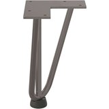 vidaXL Noge s ukosnicama za stolić za kavu 4 kom. Prirodni čelik 20 cm Puni čelik - Prirodna 20 cm 1 3 rods | shoptok.hr