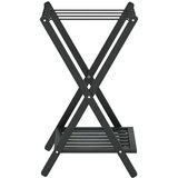 The Living Store Stalak za prtljagu crni 68 x 38 x 58 cm od bambusa | shoptok.hr