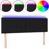  LED uzglavlje crno 144x5x78/88 cm od tkanine | shoptok.hr