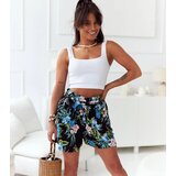 UR/CEO Black women's floral shorts in blue Dilaya | shoptok.hr