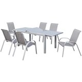 Gardenson Vrtna Garnitura Amalfi, 7-Delno, Rjava | Shoptok.si