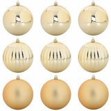  Set Božićnih Okrasa XL 9 pcs Zlatno Plastika | shoptok.hr