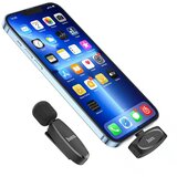 hoco. bežični lavalier mikrofon za iPhone Lightning 8-pin L15 crni | shoptok.hr