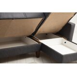 Atelier Del Sofa ugaona garnitura polya dark grey