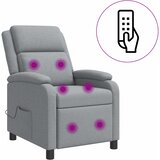  Krevetna stolica za masažu Svjetlosiva Tkanina | shoptok.hr