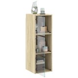  Zidni ormarić sa staklenim vratima boja hrasta 35 x 37 x 100 cm | shoptok.hr