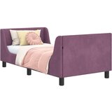  Krevet za djecu s uzglavljem Ljubičasta 80 x 160 cm Baršun | shoptok.hr