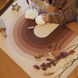 Eeveve® vinilna podloga za crtanje i kreiranje retro bow brown | shoptok.hr
