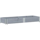 Maison Chic Vrtna visoka greda - cvetlična korita - Cvetlični Lonec siva 150x50 cm trdna borovina, (21789324) Cene